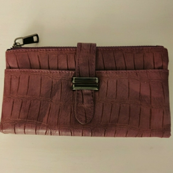 Urban Outfitters Ecote Purple Long Bifold Wallet - Picture 1 of 9